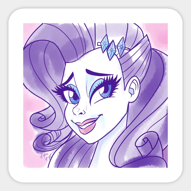 Rarity EQG Sticker by SophieScruggs